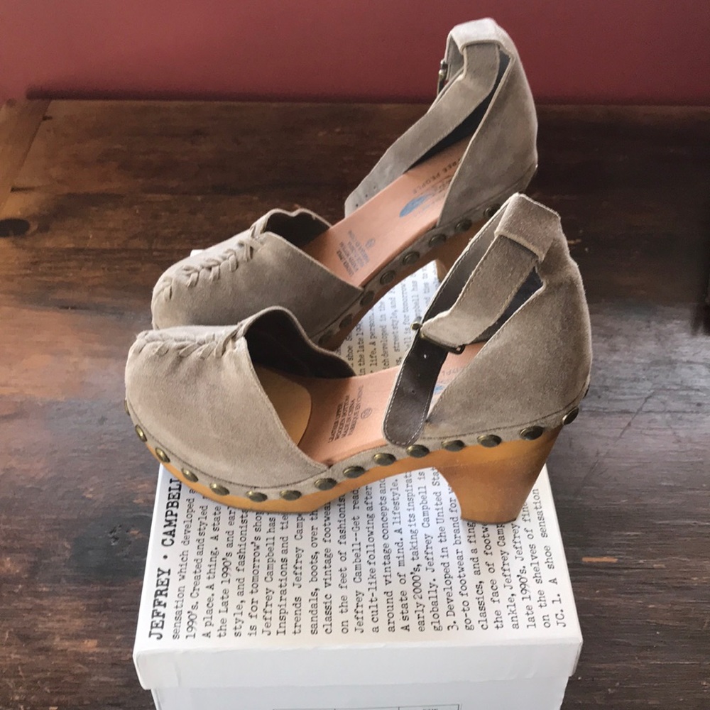 Jeffrey Campbell Free People Daubs Clogs size 10